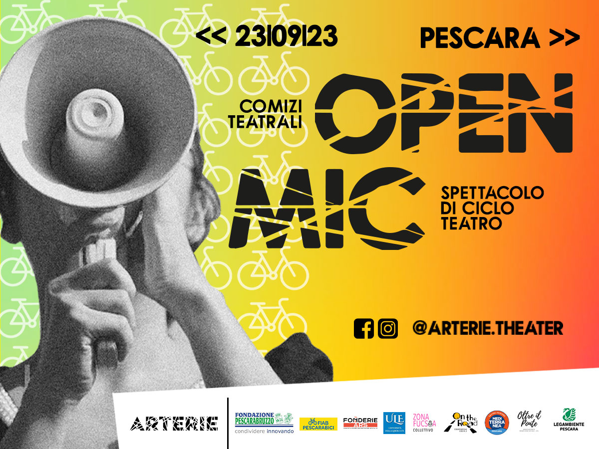 open mic. comizi teatrali 2023 spettacolo di ciclo teatro